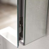 59 in. W x 26 in. H x 5 in. D Frameless Glass Recessed or Surface-Mount 4-Shelf Bathroom Medicine Cabinet