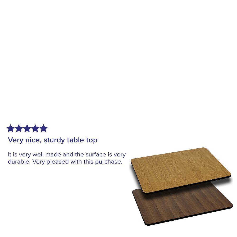 Natural/Walnut Rectangle Table Top - Super Arbor