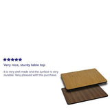 Natural/Walnut Rectangle Table Top - Super Arbor