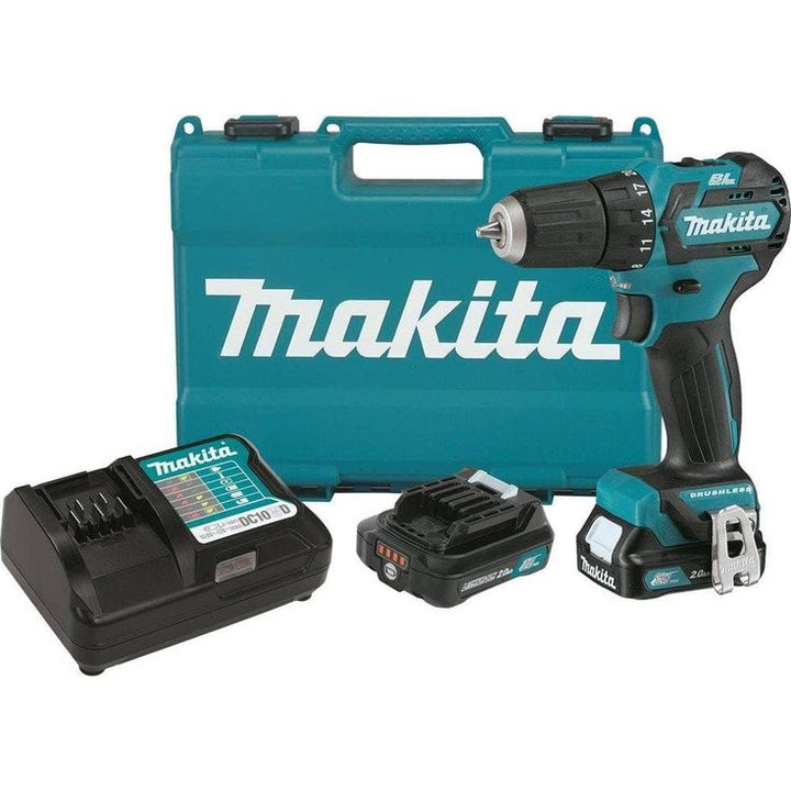 12-Volt Max CXT Lithium-Ion 3/8 in. Brushless Cordless Driver Drill Kit with (2) Batteries (2.0 Ah), Charger, Hard Case