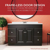 Wyndham 48 in. W x 21 in. D Ready to Assemble Bath Vanity Cabinet Only in Espresso