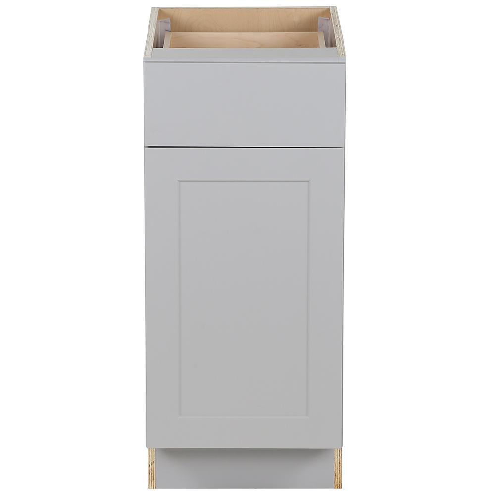Cambridge Shaker Assembled 18 in. x 34.5 in. x 24.5 in. Base Cabinet w/ 1 Soft Close Drawer & 1 Soft Close Door in White - Super Arbor