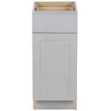 Cambridge Shaker Assembled 18 in. x 34.5 in. x 24.5 in. Base Cabinet w/ 1 Soft Close Drawer & 1 Soft Close Door in White - Super Arbor