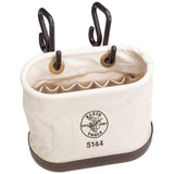 Canvas Bucket, 15-Pocket Aerial Oval Bucket with Hooks - Super Arbor