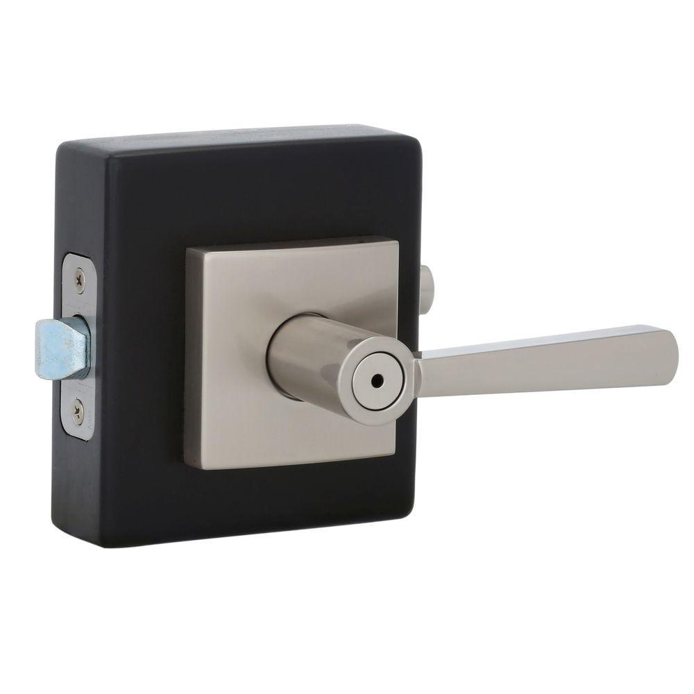 Prestige Spyglass Satin Nickel Bed/Bath Door Lever - Super Arbor