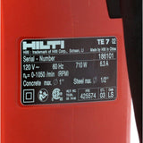 120-Volt SDS-Plus TE-7 Corded Rotary Hammer Drill Kit with 4 TE-CX Hammer Drill Bits - Super Arbor