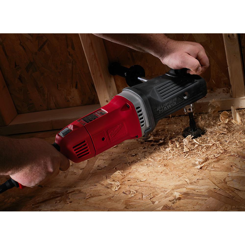 13 Amp Corded 1/2 in. Super Hawg Hole Hawg Right Angle Drill Driver - Super Arbor