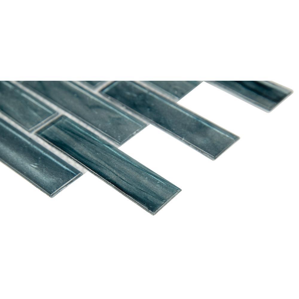 Oasis Blast 12 in. x 12 in. x 6mm Glass Mesh-Mounted Mosaic Tile (15 sq. ft./Case) - Super Arbor