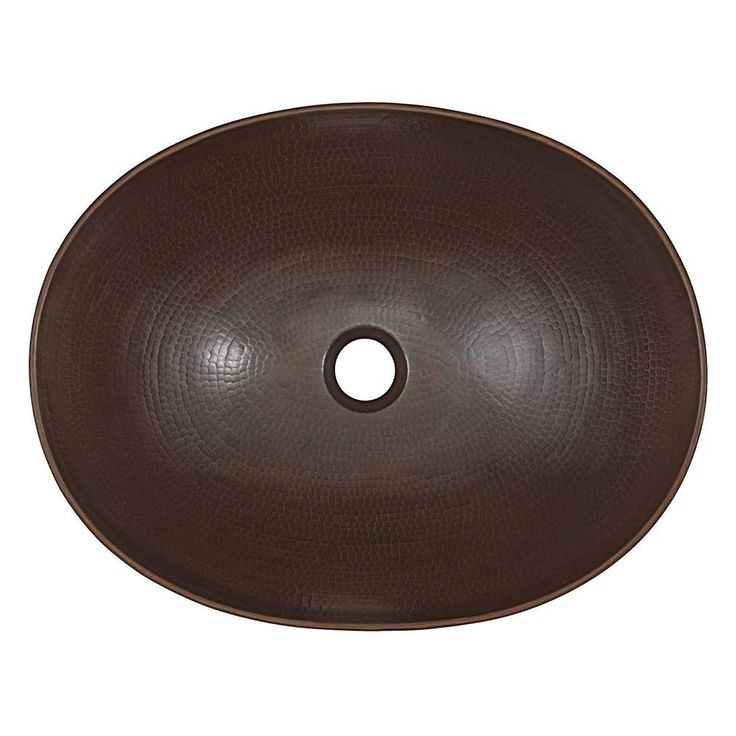 SINKOLOGY Maxwell 18 in. Solid Copper Bathroom Vessel Sink in Aged Copper