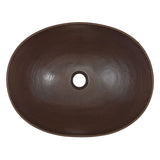 SINKOLOGY Maxwell 18 in. Solid Copper Bathroom Vessel Sink in Aged Copper