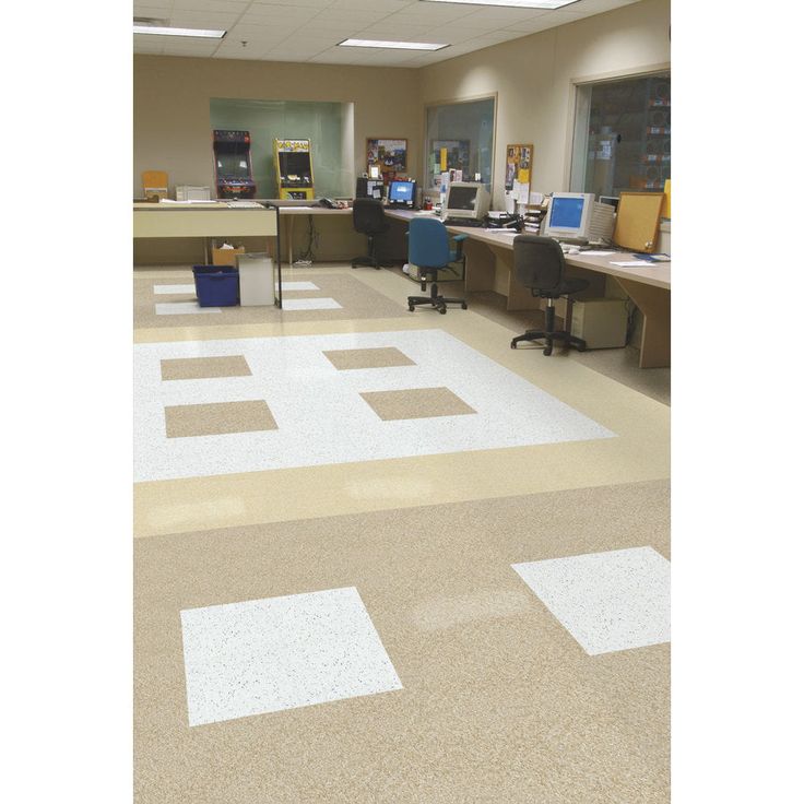 Armstrong Flooring Imperial Texture 45-Piece Cottage Tan Commercial VCT Tile