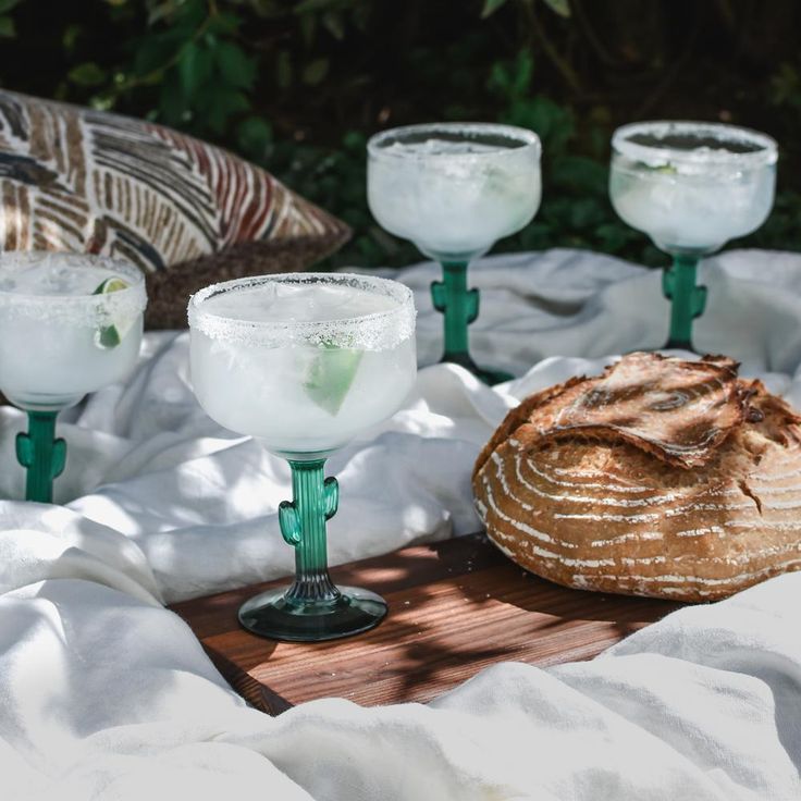 4-Piece Cactus Margarita Glass Set