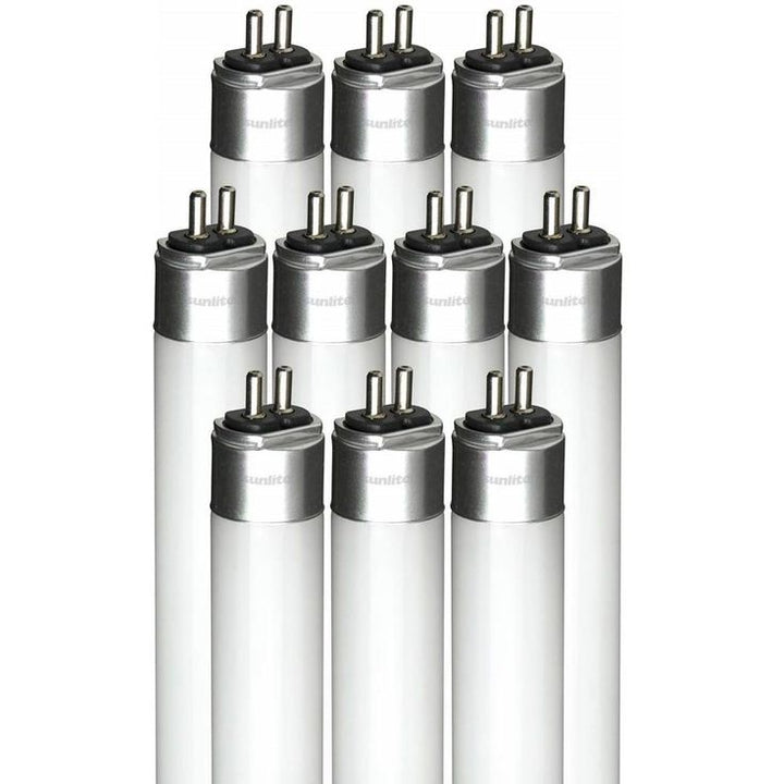 Sunlite 25-Watt 4 ft. Linear T5 Plug and Play Instant Start G5 Base LED Tube Light Bulb in Daylight 6500K (10-Pack)