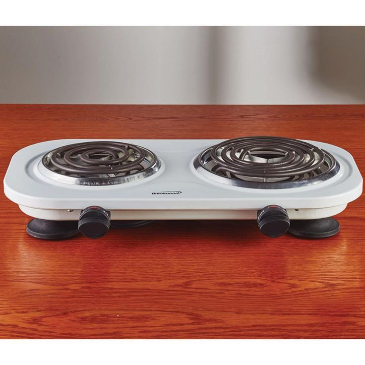 2-Burner 30 in. White Electric Burner