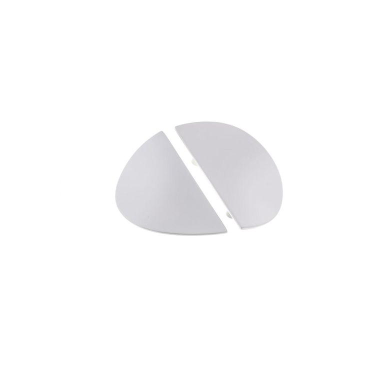2-1/2 in. (64 mm) White Contemporary Drawer Pull