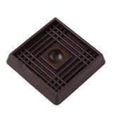 2 in. Brown Smooth Rubber Furniture Cups (4 per Pack) - Super Arbor