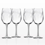 Dragonfly 12 oz. Clear White Wine Glass (Set of 4)