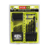 18-Volt Cordless 2-Speed 1/2 in. Compact Drill/Driver Kit and Black Oxide Drill Bit Set (21-Piece) - Super Arbor