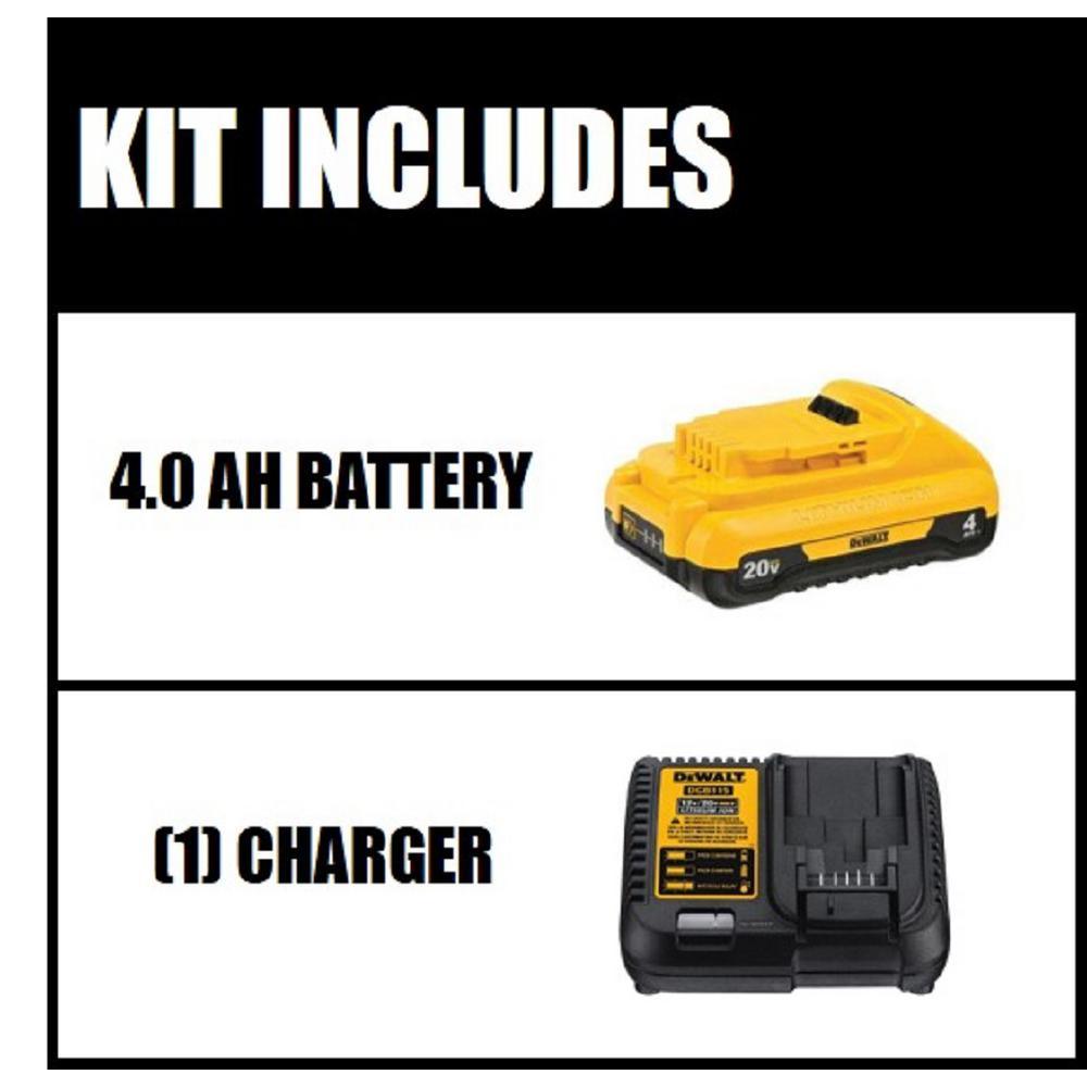 20-Volt Max Compact Lithium-Ion Starter Kit with 4.0 Ah Battery and Charger - Super Arbor