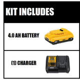 20-Volt Max Compact Lithium-Ion Starter Kit with 4.0 Ah Battery and Charger - Super Arbor