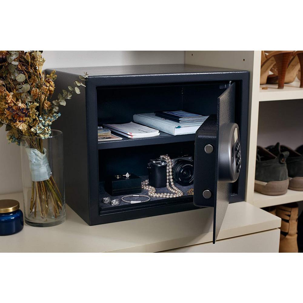 1.25 cu. ft. Steel Security Safe with Digital Lock, Black - Super Arbor