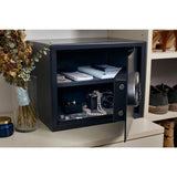 1.25 cu. ft. Steel Security Safe with Digital Lock, Black - Super Arbor