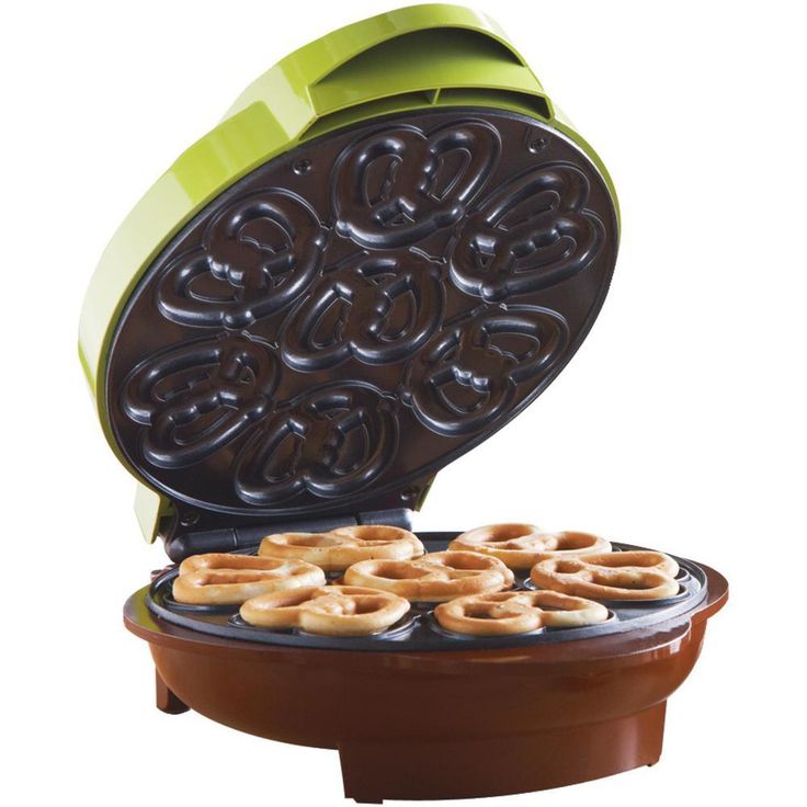 Green Mini Electric Pretzel Maker