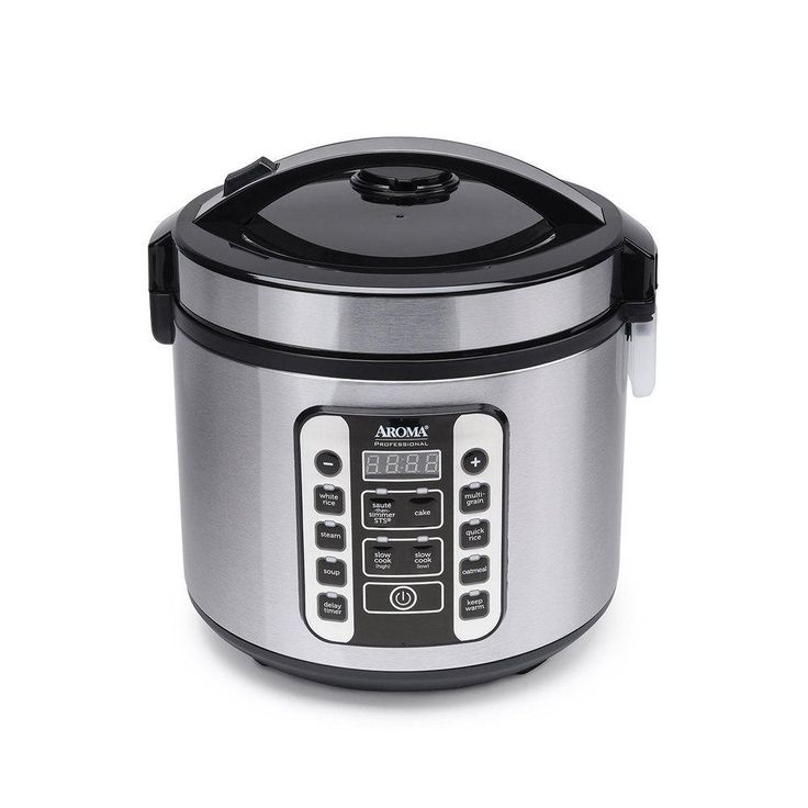 20-Cup Stainless Steel Digital Cool-Touch Rice Cooker and Food Steamer