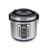 20-Cup Stainless Steel Digital Cool-Touch Rice Cooker and Food Steamer