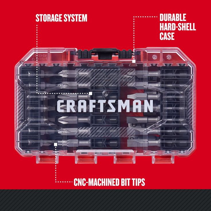 CRAFTSMAN 47-Piece Steel Hex Shank Screwdriver Bit Set