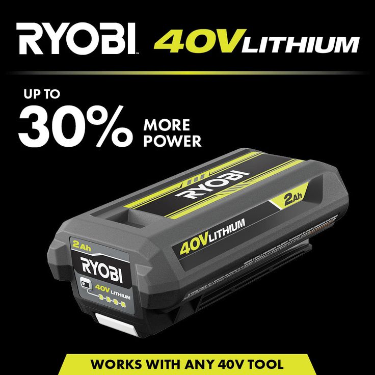 RYOBI 40-Volt Lithium-Ion 2.0 Ah Battery