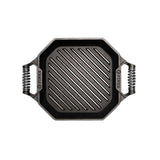 Cast Iron Collection 12 in. Cast Iron Grill Pan in Black