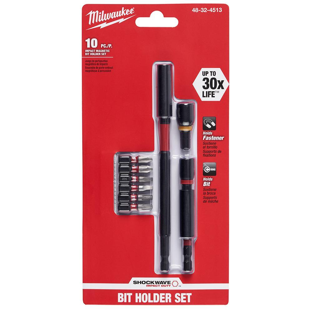 SHOCKWAVE IMPACT DUTY Driver Bit Set (10-Piece) - Super Arbor