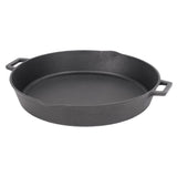16 in. Cast Iron Skillet in Black