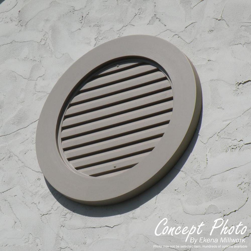 30 in. x 30 in. Octagon Primed Polyurethane Paintable Gable Louver Vent - Super Arbor