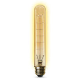 Feit Electric 60W Equivalent T10 Dimmable Incandescent Amber Glass Vintage Edison Large Light Bulb Soft White (12-Pack)