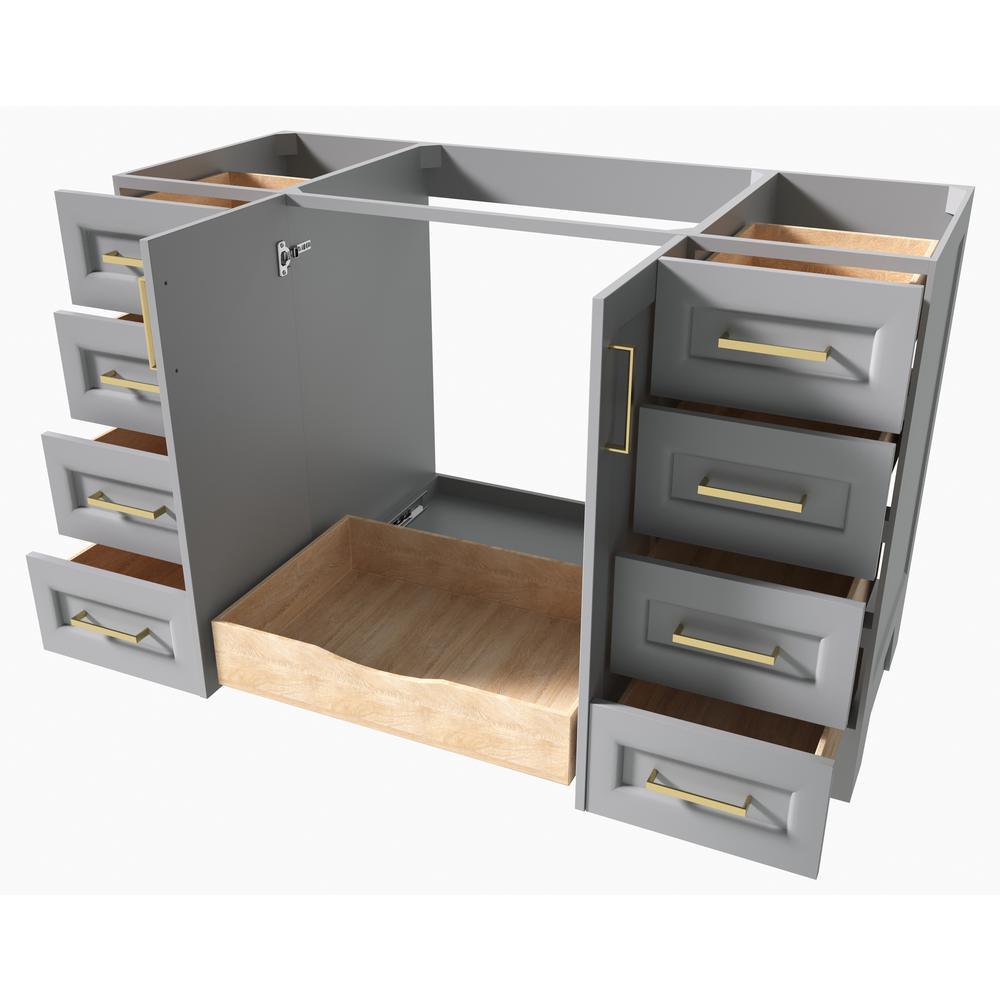 Taylor 54 in. W Vanity Cabinet Only in Grey - Super Arbor