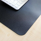 20 in. x 36 in. Black Vinyl Rectangular Desk Pad - Super Arbor