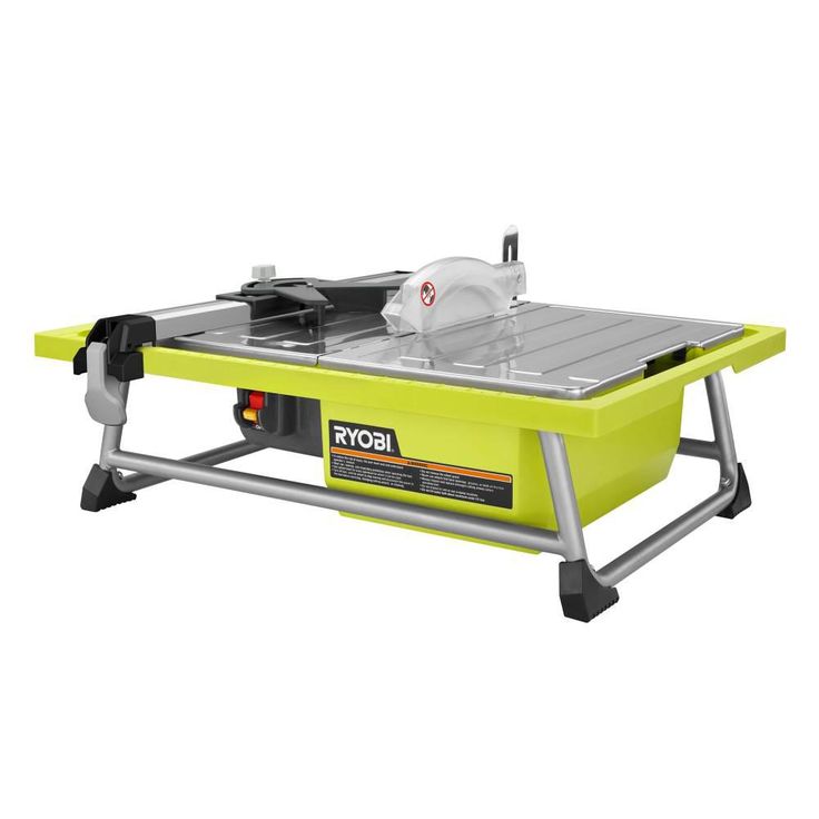 RYOBI 7 in. 4.8 Amp Tabletop Tile Saw with Comfort Knee Pads