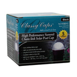 Black Chainlink Summit Solar Post Cap LED Post Cap (2-Pack)
