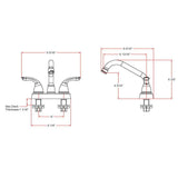 Ashland 2-Handle Utility Faucet in Satin Nickel - Super Arbor