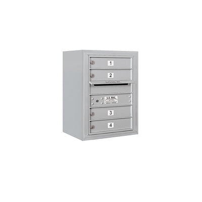 3800 Horizontal Series 4-Compartment Surface Mount Mailbox - Super Arbor