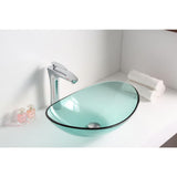 Major Series Deco-Glass Vessel Sink in Lustrous Green - Super Arbor