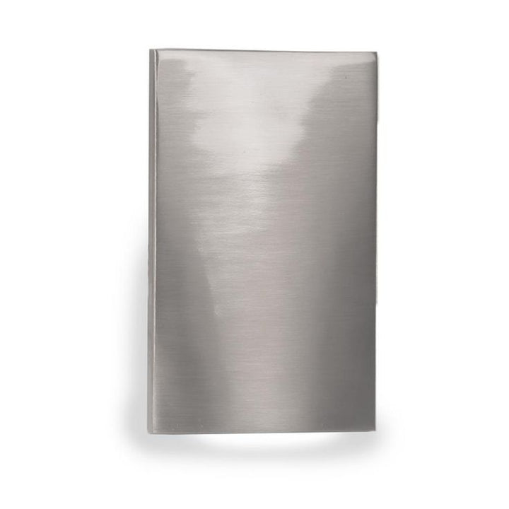 4-Watt Vertical Scoop 1-Light Line Voltage Brushed Nickel LED Stair Light or Wall Light, 3000K