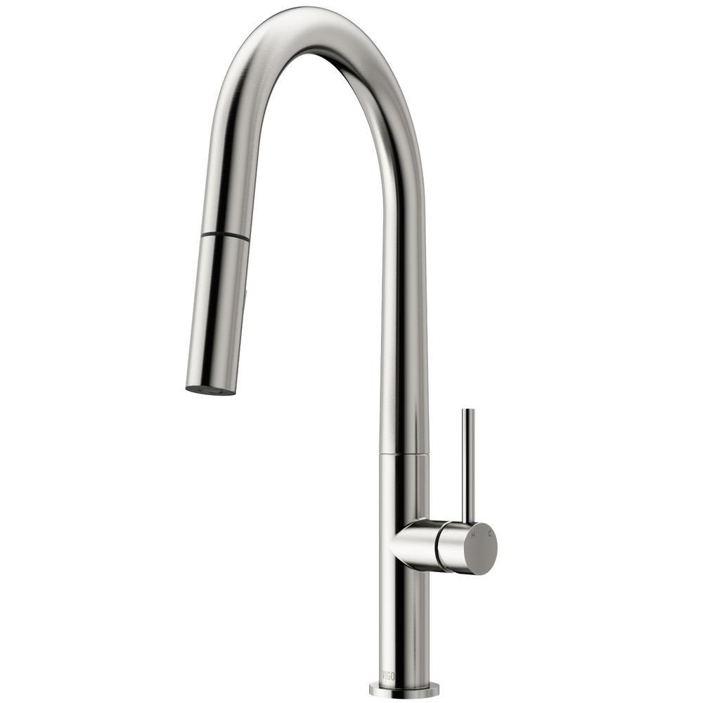 Greenwich Single-Handle Pull-Down Sprayer Kitchen Faucet in Matte Black - Super Arbor