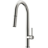 Greenwich Single-Handle Pull-Down Sprayer Kitchen Faucet in Matte Black - Super Arbor