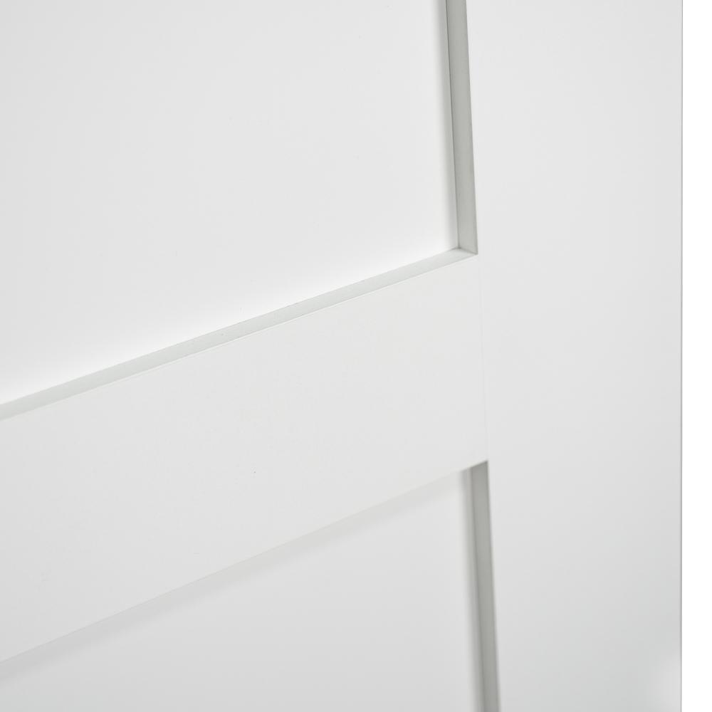 30 in. x 80 in. White 5-Panel Shaker Solid Core Wood Interior Door Slab - Super Arbor