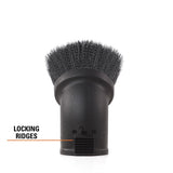 2-1/2 in. Locking Accessory Round Dusting Brush for Wet/Dry Vacs - Super Arbor