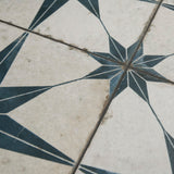 Merola Tile Kings Star Blue 17-5/8 in. x 17-5/8 in. Ceramic Floor and Wall Tile