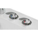 Laydown 72 in. Walk-in Whirlpool Bathtub in White 5-Piece Fast Fill Faucet RHS Drain with Right Hinged Middle Glass Door - Super Arbor